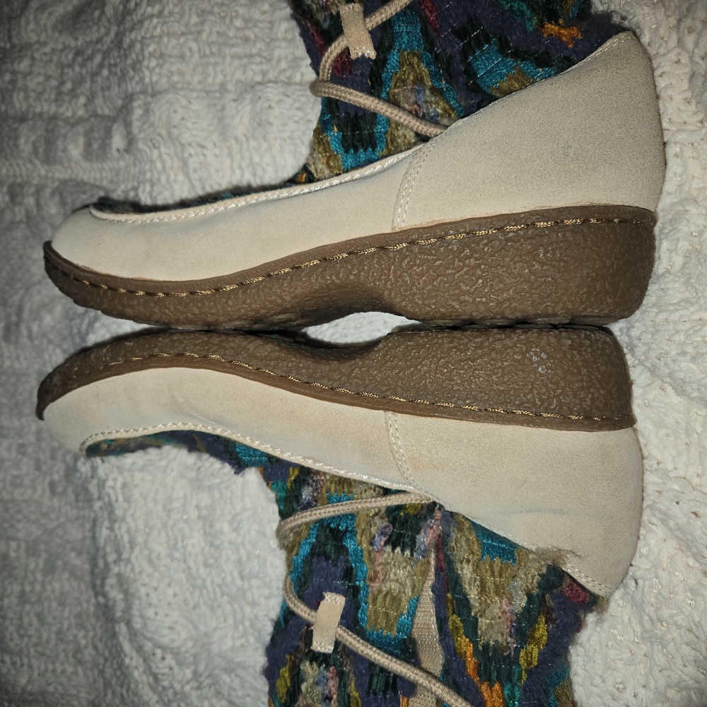 Sam Edelman Size 10 Vintage Colorful Knee High  Aztec Boots - Picture 7 of 12